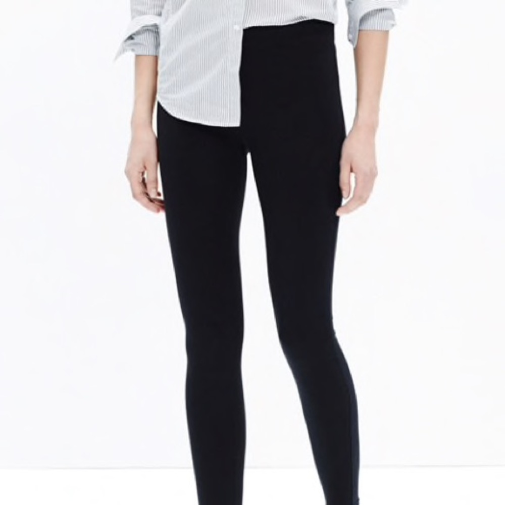 Madewell Knit Leggings in True Black Women Size S
